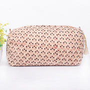 Set Of 3 Makeup Bag, Indian Block Print Cotton Toilet Bag, Toiletry Bags, Cosmetic Bag, Block Print Bags - CraftJaipur